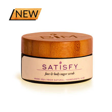 Load image into Gallery viewer, face and body sugar scrub jar natural ingredients