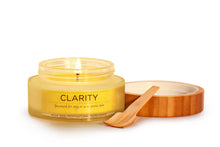 Load image into Gallery viewer, CLARITY - Oily / Acne Skin Candle Mask candle mask is an aromatherapy candle and face mask, formulated using only the purest organic ingredients to suit oily or acne-prone skin