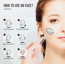 Load image into Gallery viewer, Stainless Steel Facial Roller + Gua Sha Set