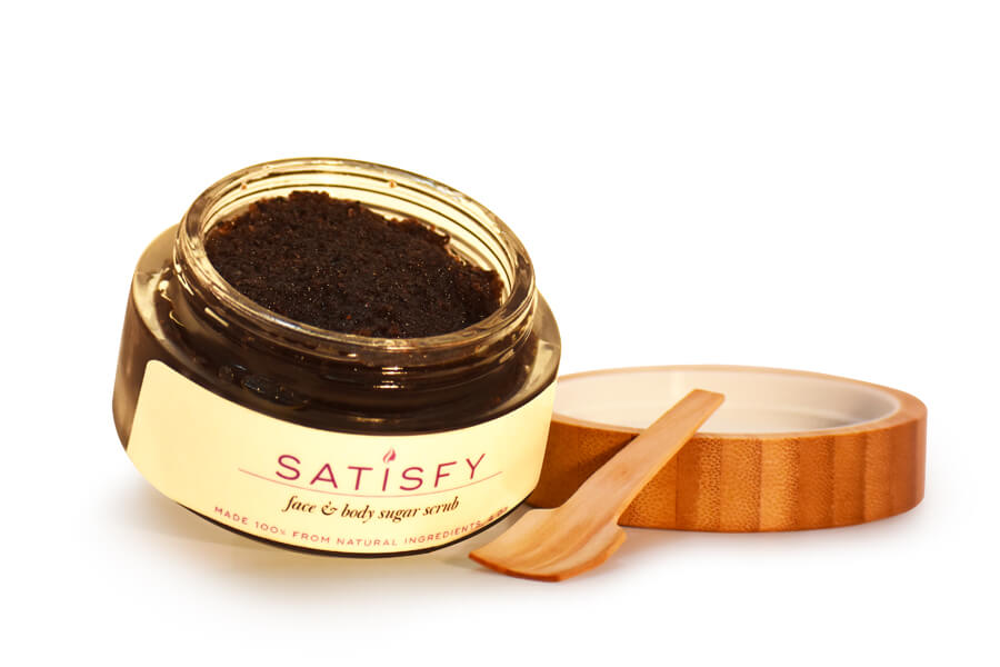 satisfy face and body sugar scrub natural ingredients